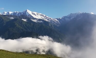 Chiltha Mata Temple Top In Monsoon
