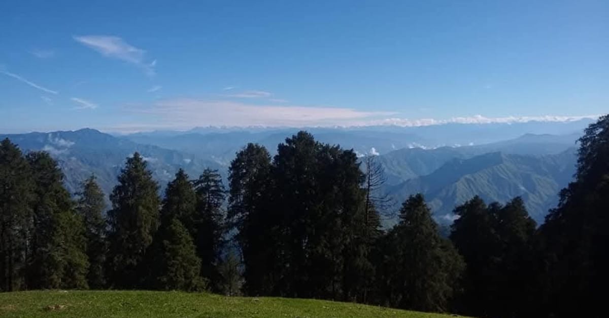 Deoban Trek Uttarakhand dense deodar forest trail near Chakrata with Himalayan views