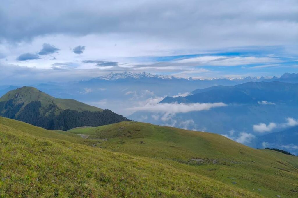 Kush Kalyan Bugyal lush green meadow in Uttarkashi Uttarakhand
