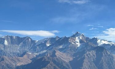 Himalayan peaks view from Kush Kalyan Trek Bandarpunch Swargarohini